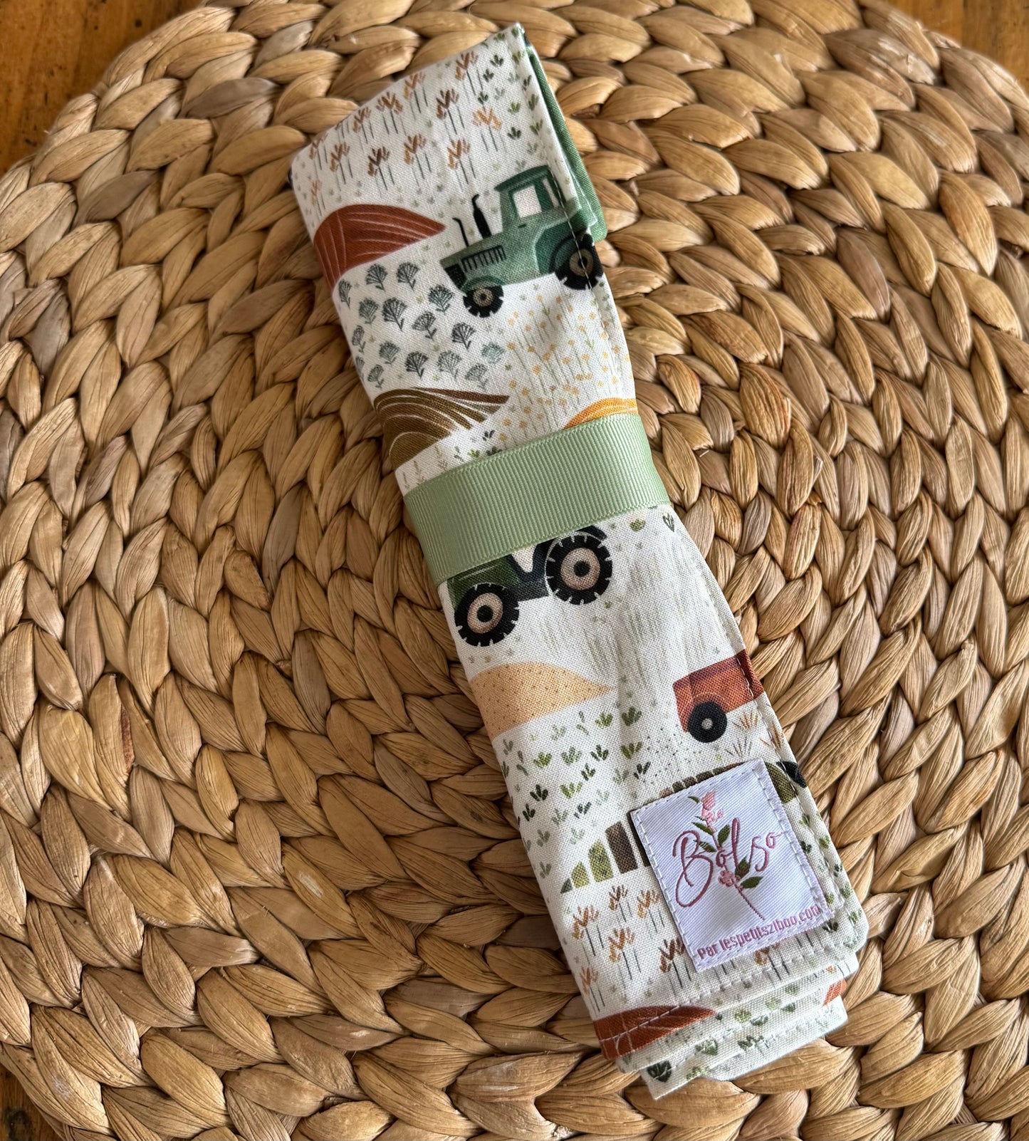 Prêt à partir, Napperons imperméables et lavables en coton