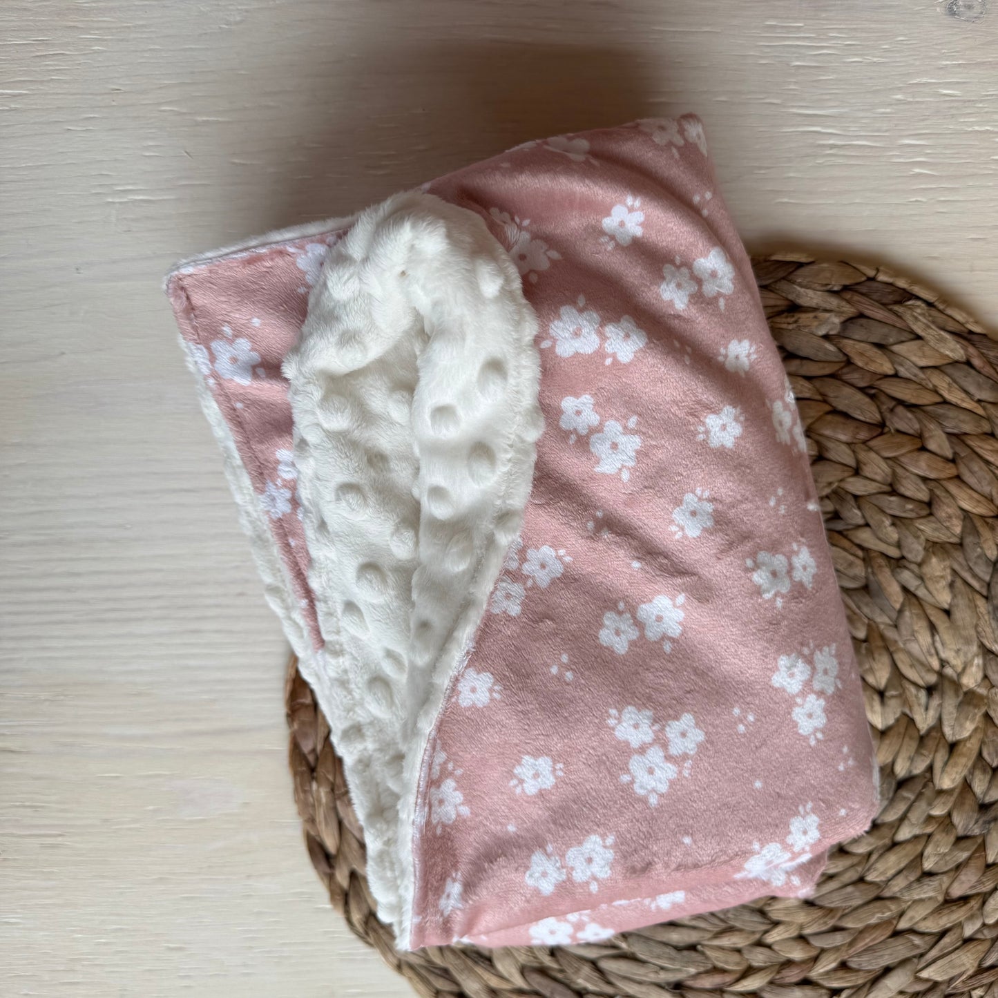 Doudou Douce des 2 cotés PRÊTES À PARTIR,   minky (peluche) imprimé devant et arrière minky ou fourrure