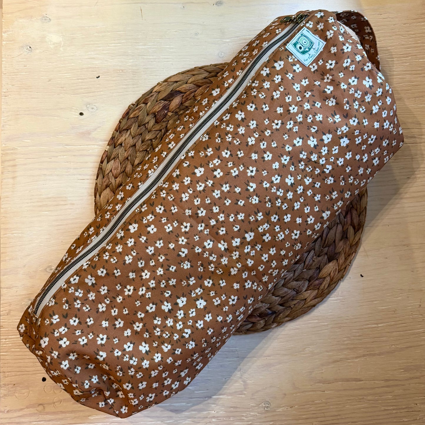 Ready to go, Cylindrical nursing pillow filled with buckwheat hulls. Length 20''