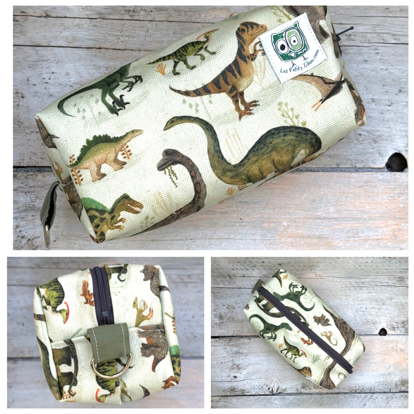 Petite Trousse, étui à crayon ou autre .. avec fermeture éclair et intérieur en Canvas (coton épais) en stock prêtes à partir