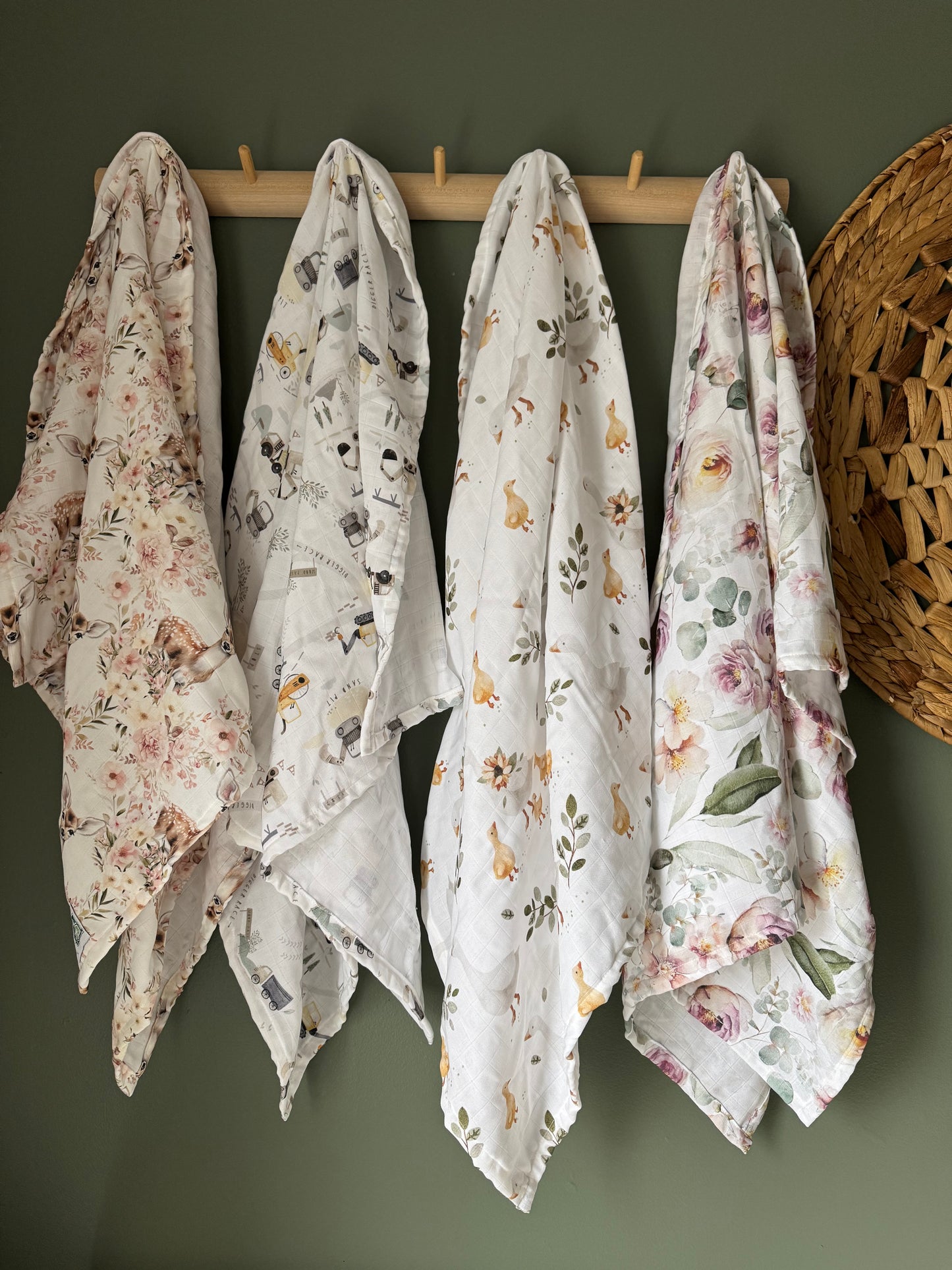 Mousseline de bambou 28x39”