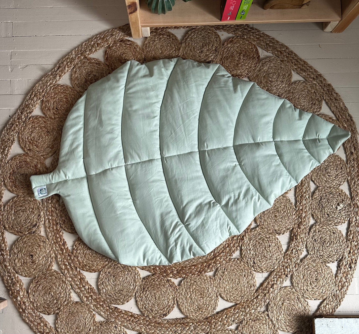 Tapis d'éveil feuille, tapis décoratif, tapis de sol ou de jeu pour bébé, prêts à partir !