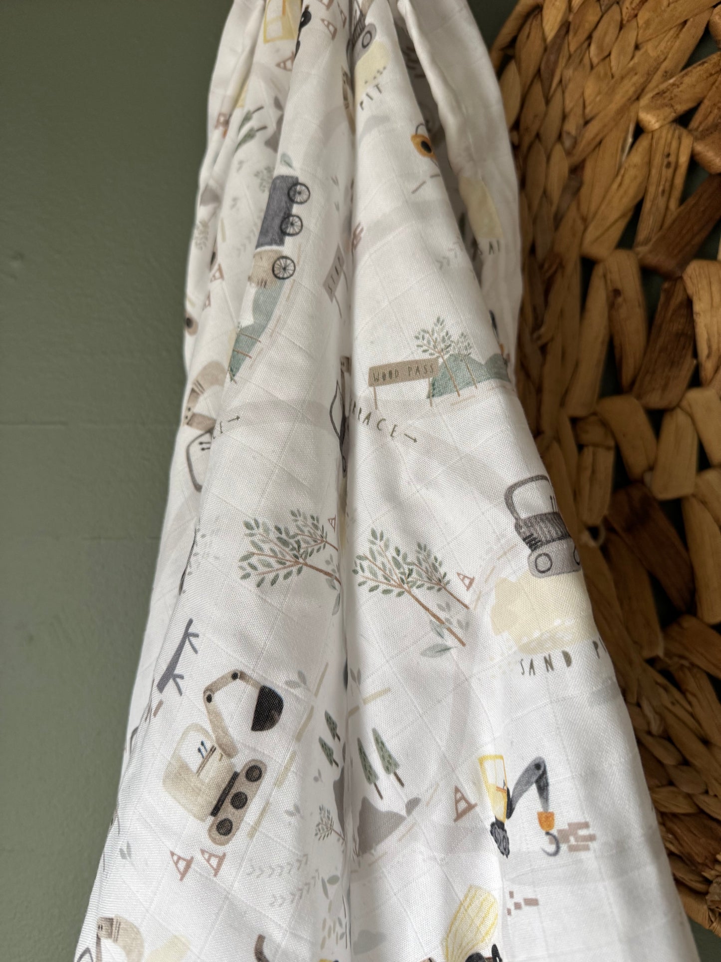 Mousseline de bambou 28x39”