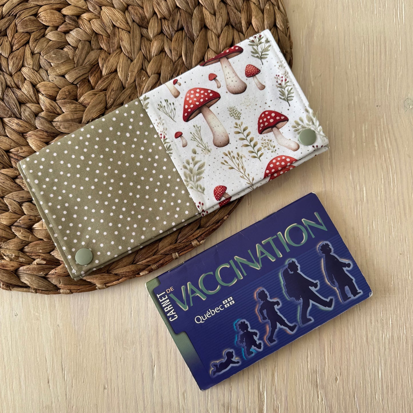Protège carnet de santé pouvant contenir 2-3 carnets et 8-10 cartes. PRÊTS À PARTIR