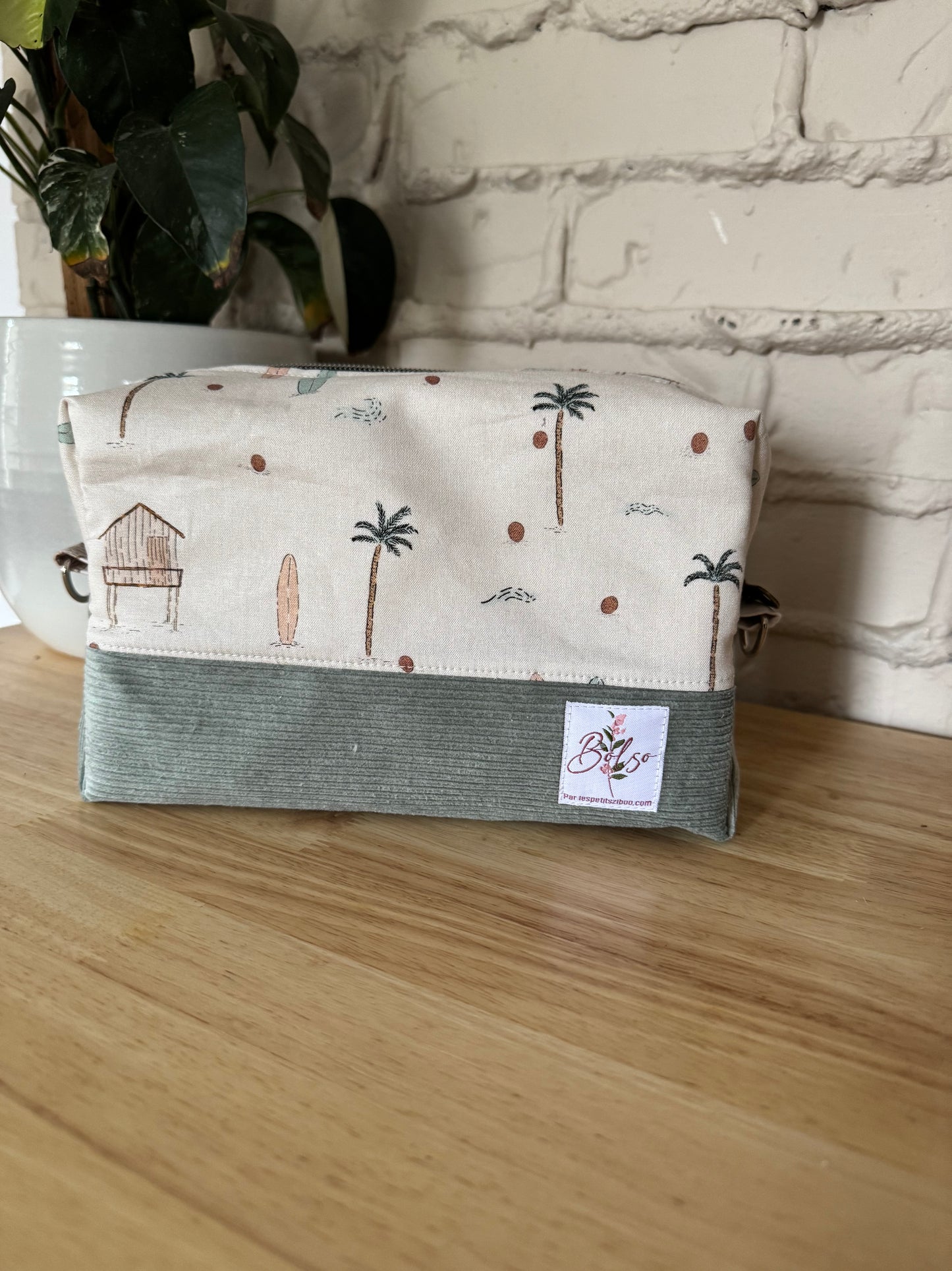 Grande Trousse à maquillage, médicaments, produits de soin... avec fermeture éclair, extérieur matelassé et intérieur en coton Canvas, en stock prêtes à partir !