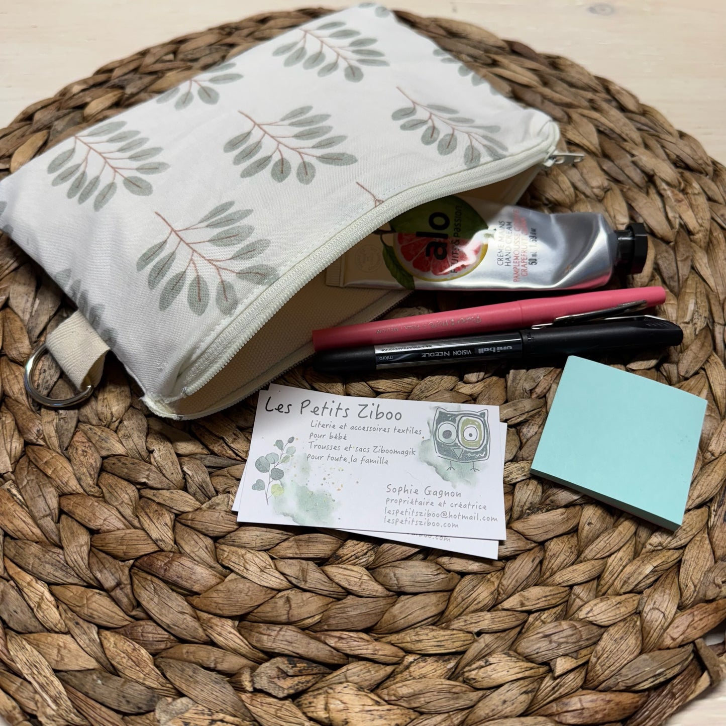 Pochette zippé tout usage, prête à partir