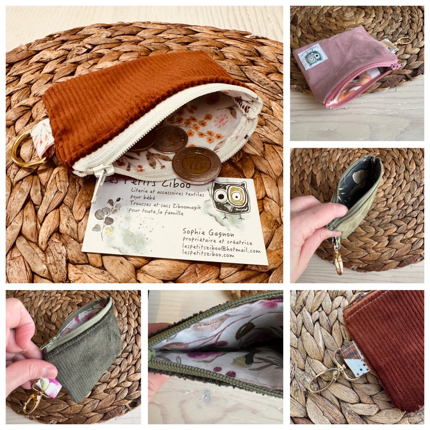 Porte-monnaie, mini pochette pour petits objets