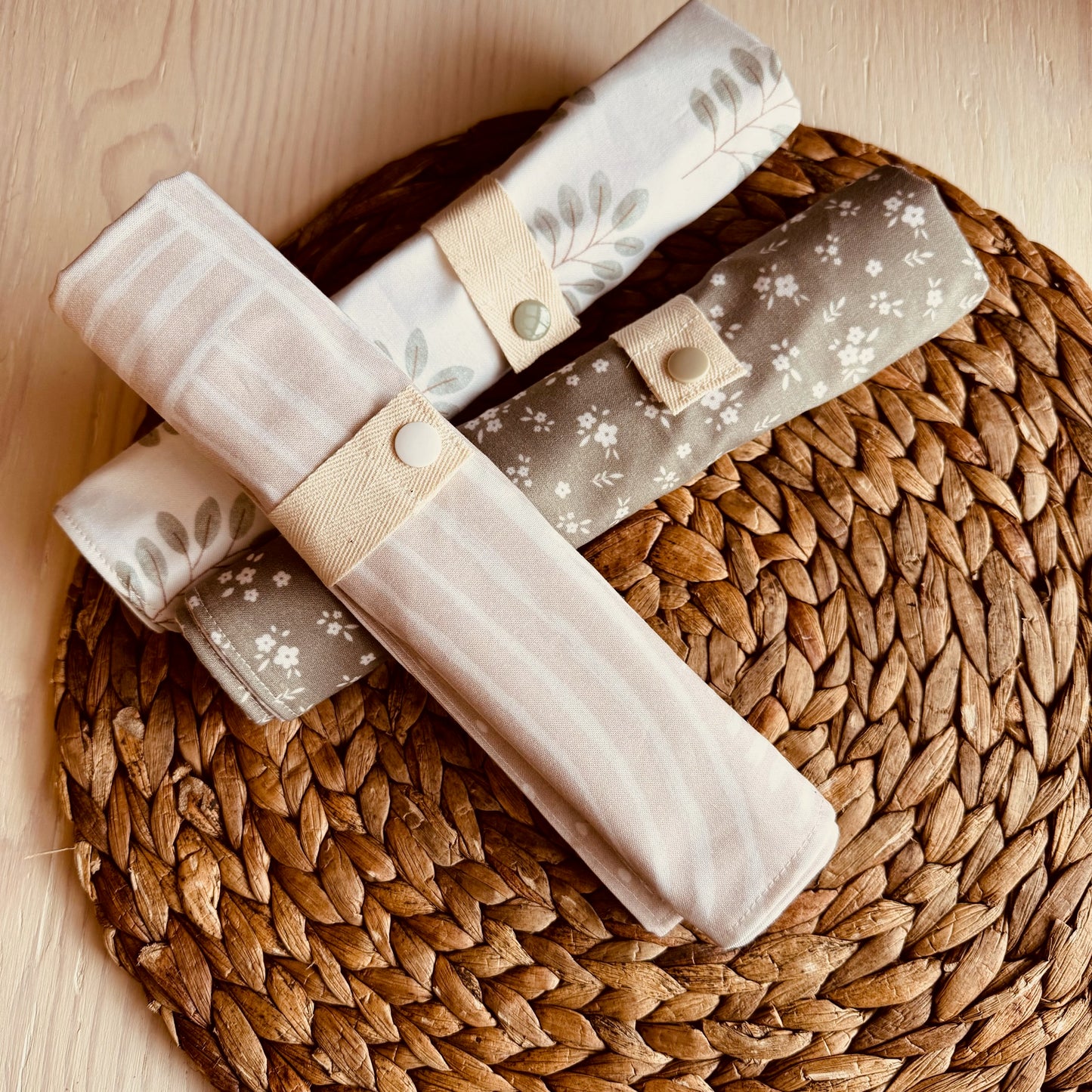 Prêt à partir, Napperons imperméables et lavables en coton
