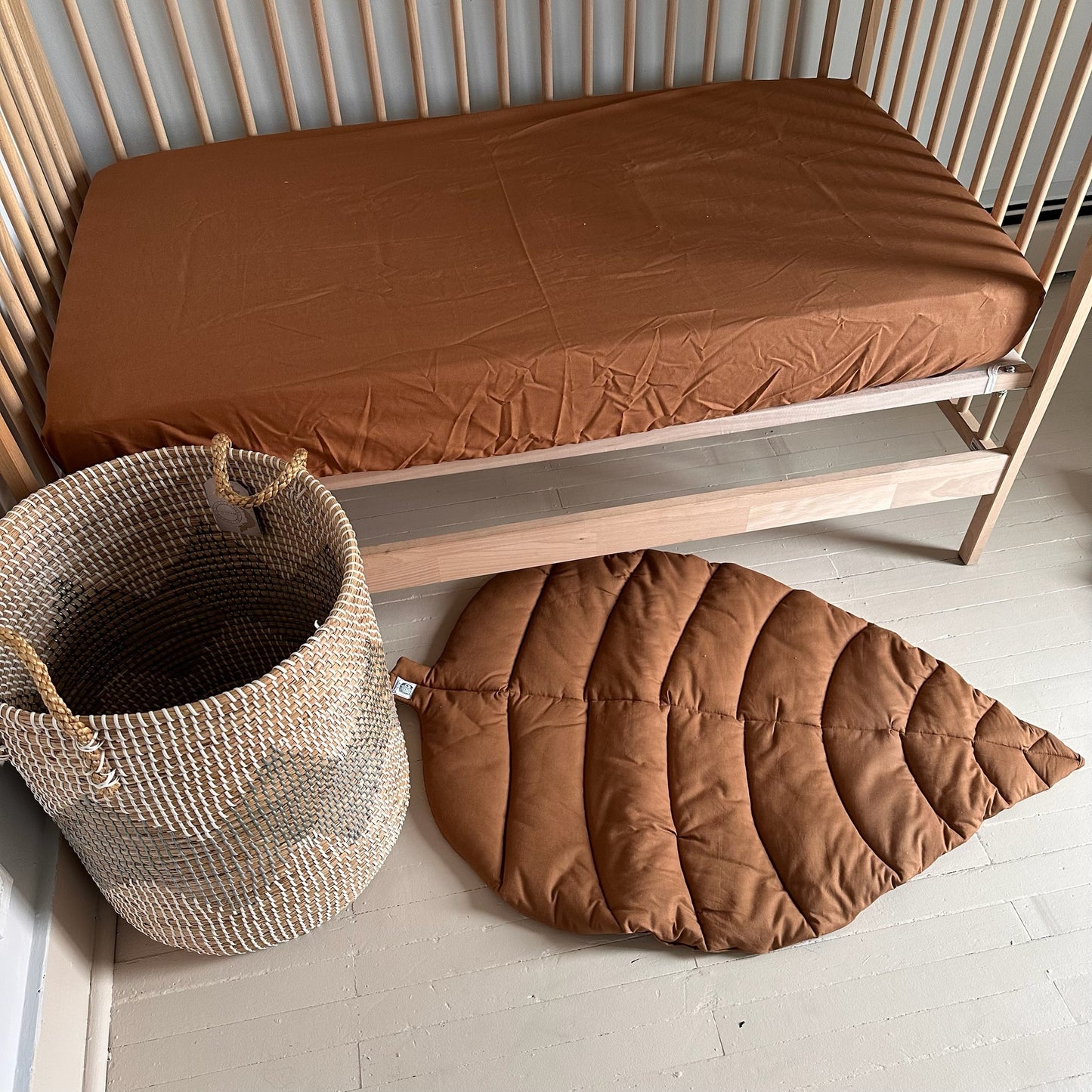 Tapis d'éveil feuille, tapis décoratif, tapis de sol ou de jeu pour bébé, prêts à partir !
