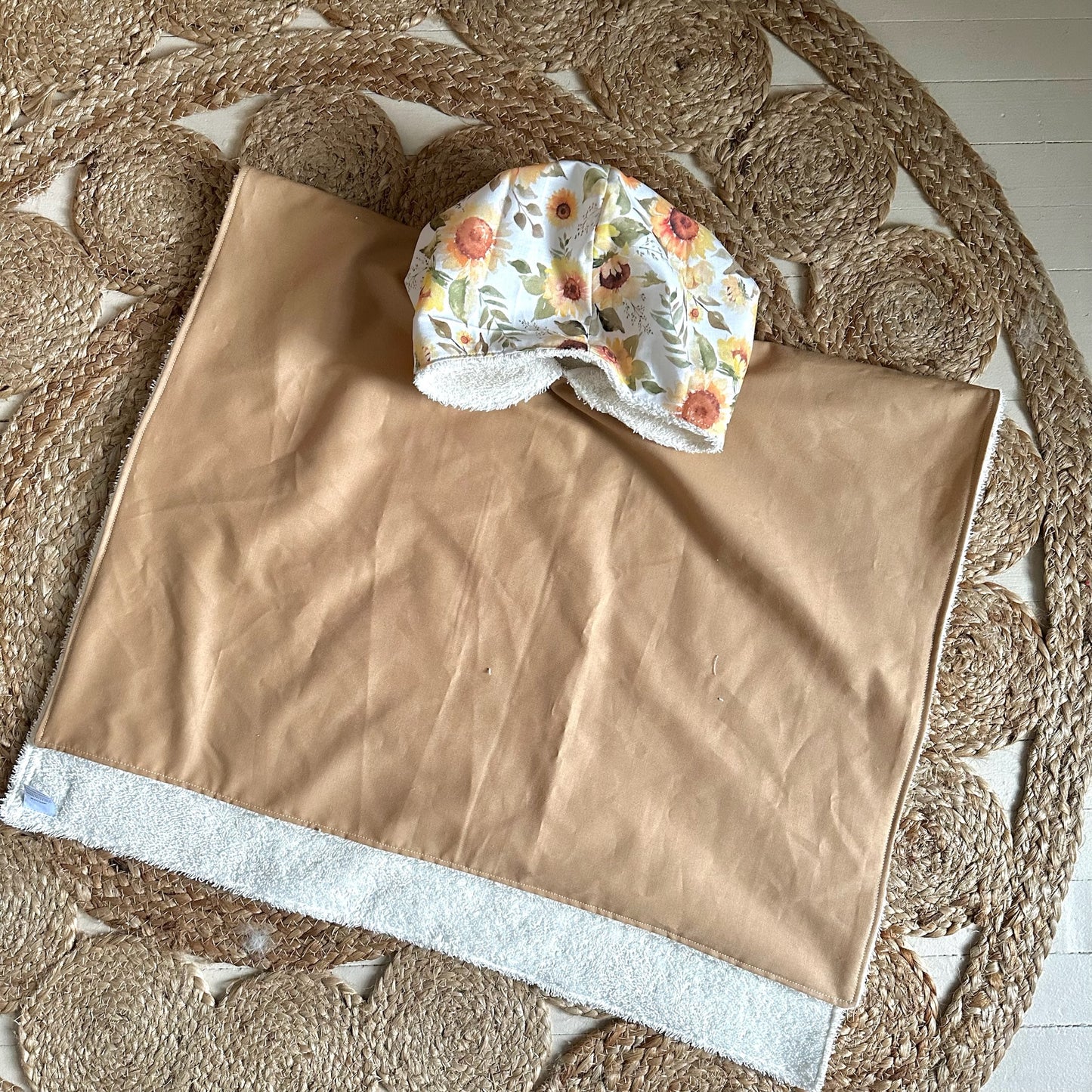 SOLDE Poncho de plage, poncho de bain, cape de bain, serviette à capuchon, sortie de bain de type poncho, 100% coton PRÊTS À PARTIR