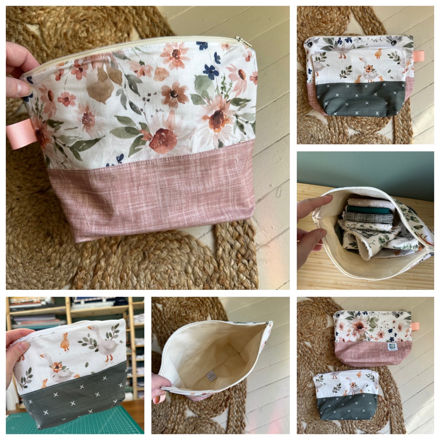 Prêtes à partir ! Trousses, pochettes multi-usage, parfaite pour produits de bébé, maquillage, médicaments...