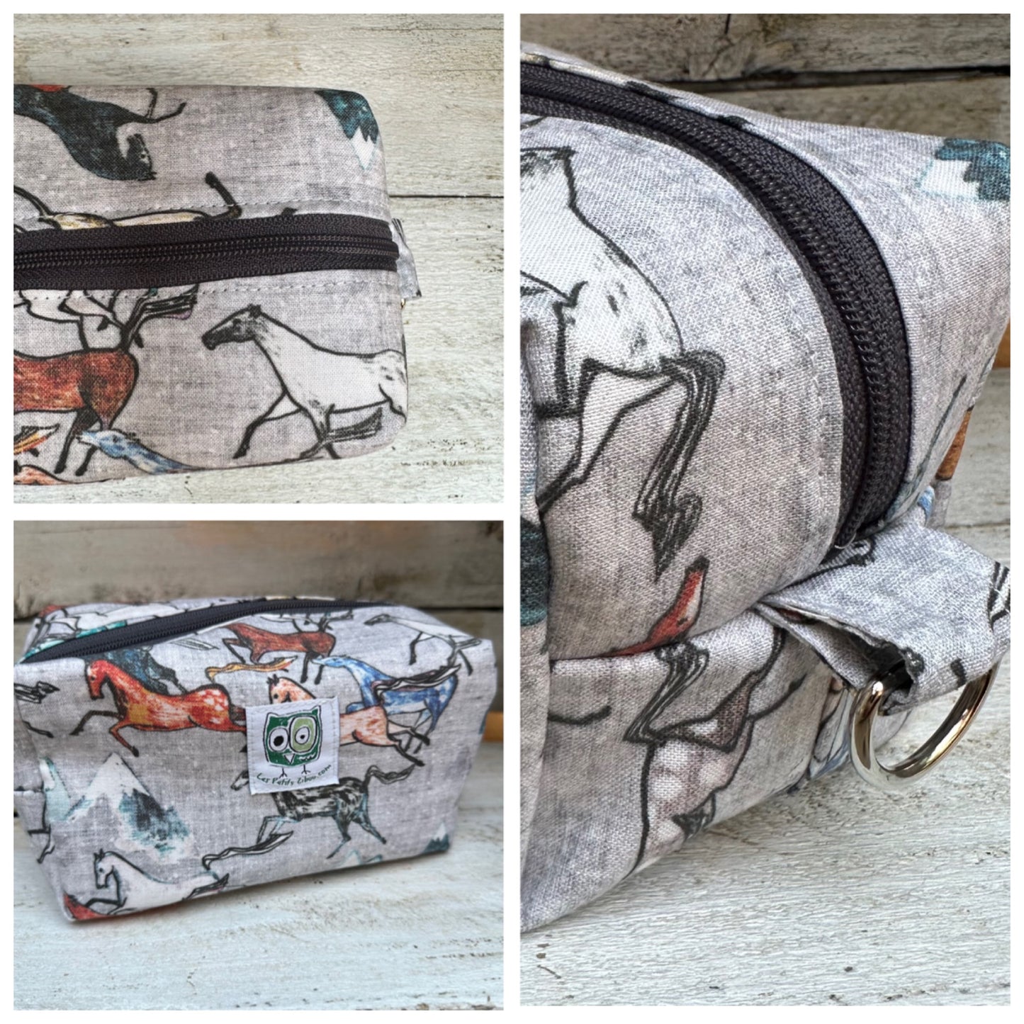 Petite Trousse, étui à crayon ou autre .. avec fermeture éclair et intérieur en Canvas (coton épais) en stock prêtes à partir