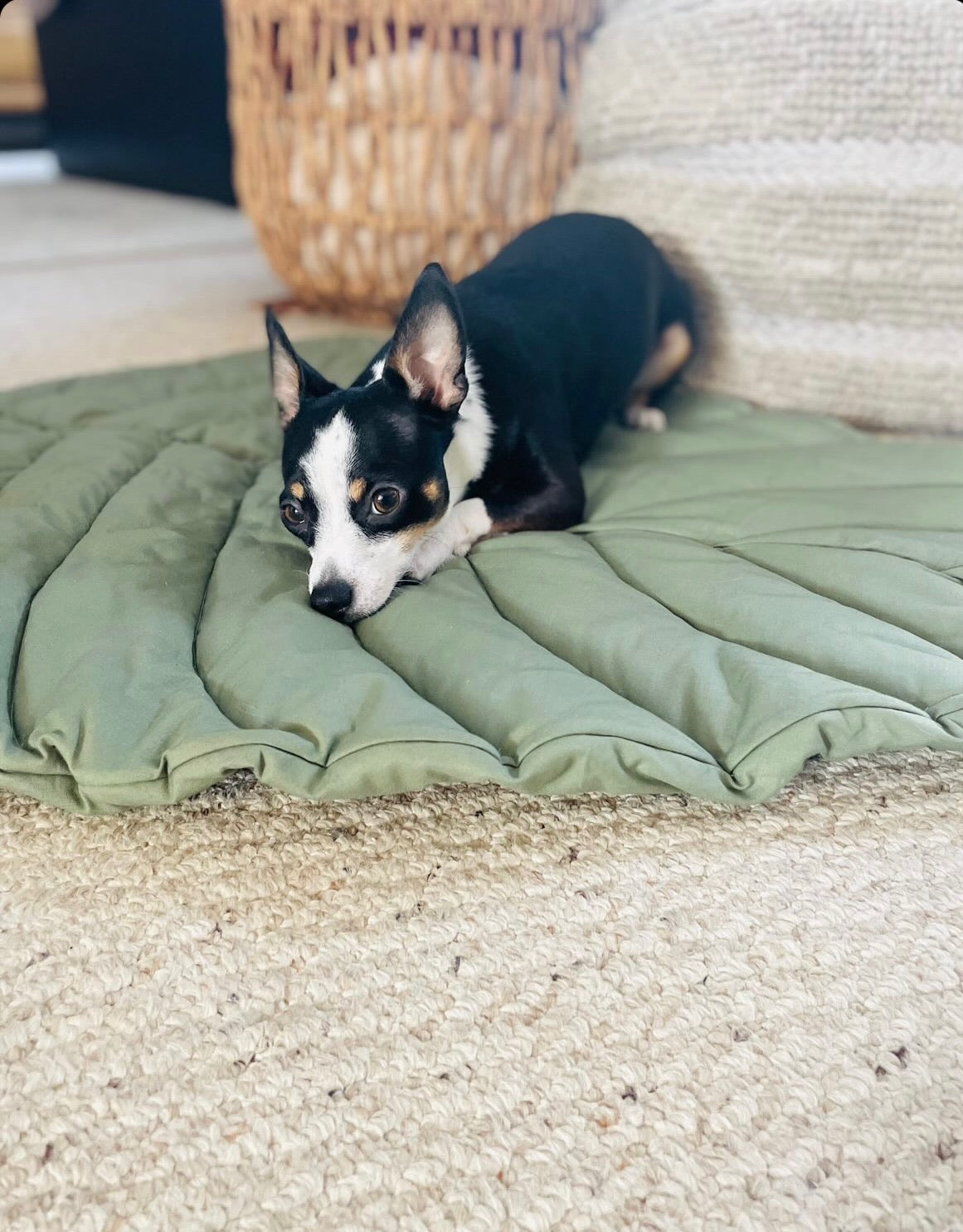 Tapis d'éveil feuille, tapis décoratif, tapis de sol ou de jeu pour bébé, prêts à partir !