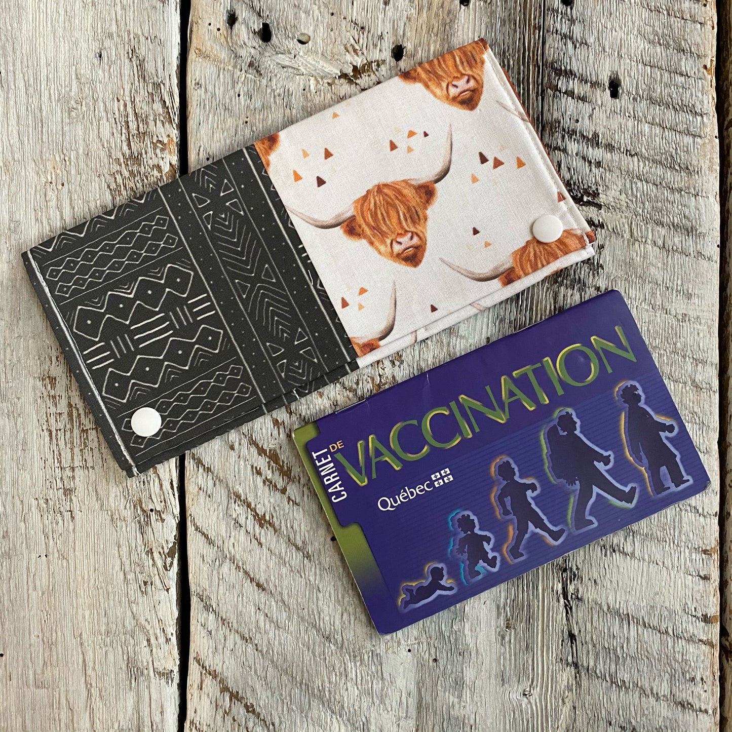 Protège carnet de santé pouvant contenir 2-3 carnets et 8-10 cartes