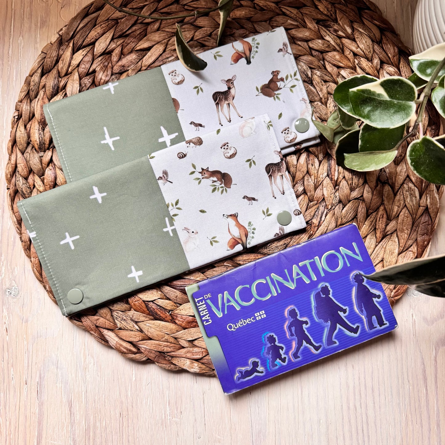 Health record book cover that can hold 2-3 booklets and 8-10 cards. READY TO GO