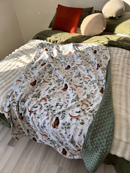 Doudou douce Taille double , grandeur 40x60'' (sur commande = délai 2 semaines environ)