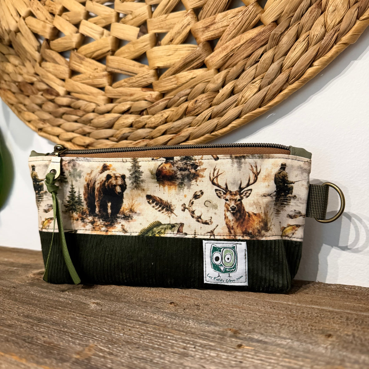 Étui à crayon, pochette rectangulaire pour crayons ou autre produit. Petite trousse mince