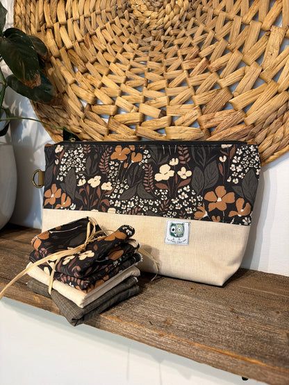 Trousse XL, Grande pochette pour produits de soin, maquillage, hygiène personnelle, medicaments, brosse et fer à cheveux …