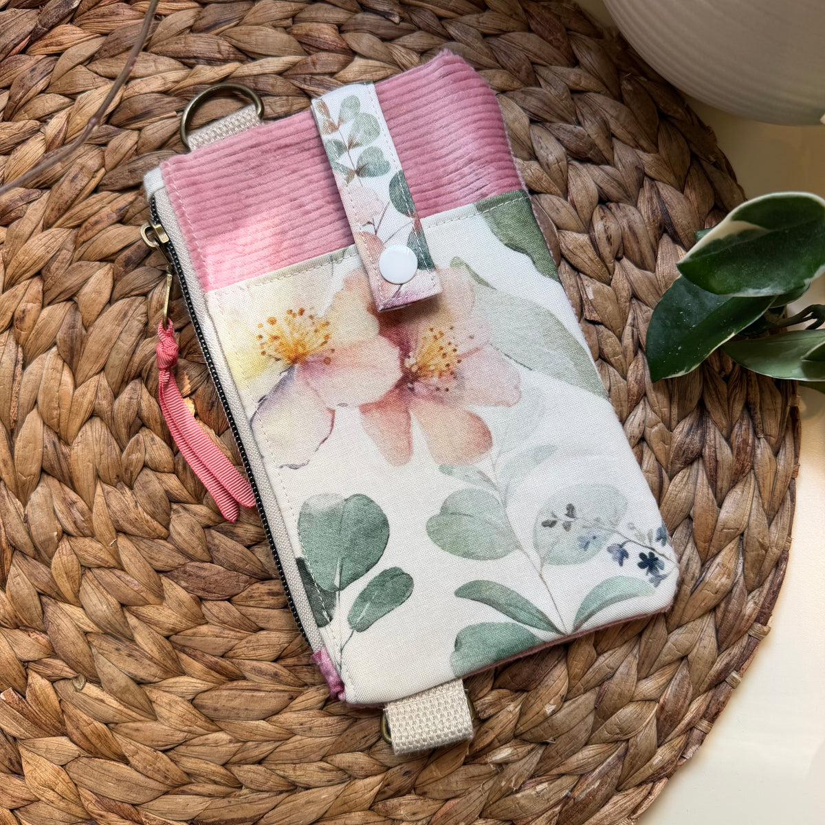 Petite sacoche à cellulaire avec pochette zippé
