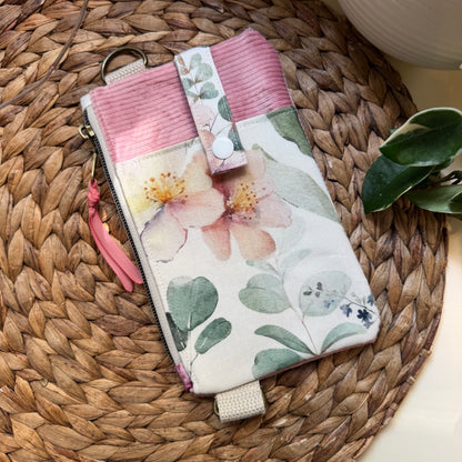 Petite sacoche à cellulaire avec pochette zippé