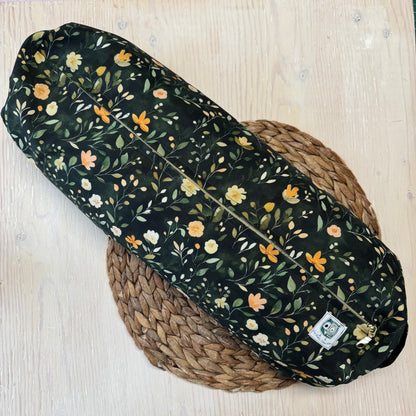 Prêt à partir, Coussin d'allaitement Cylindrique rempli d'écales de sarrasin. Longueur de 20''