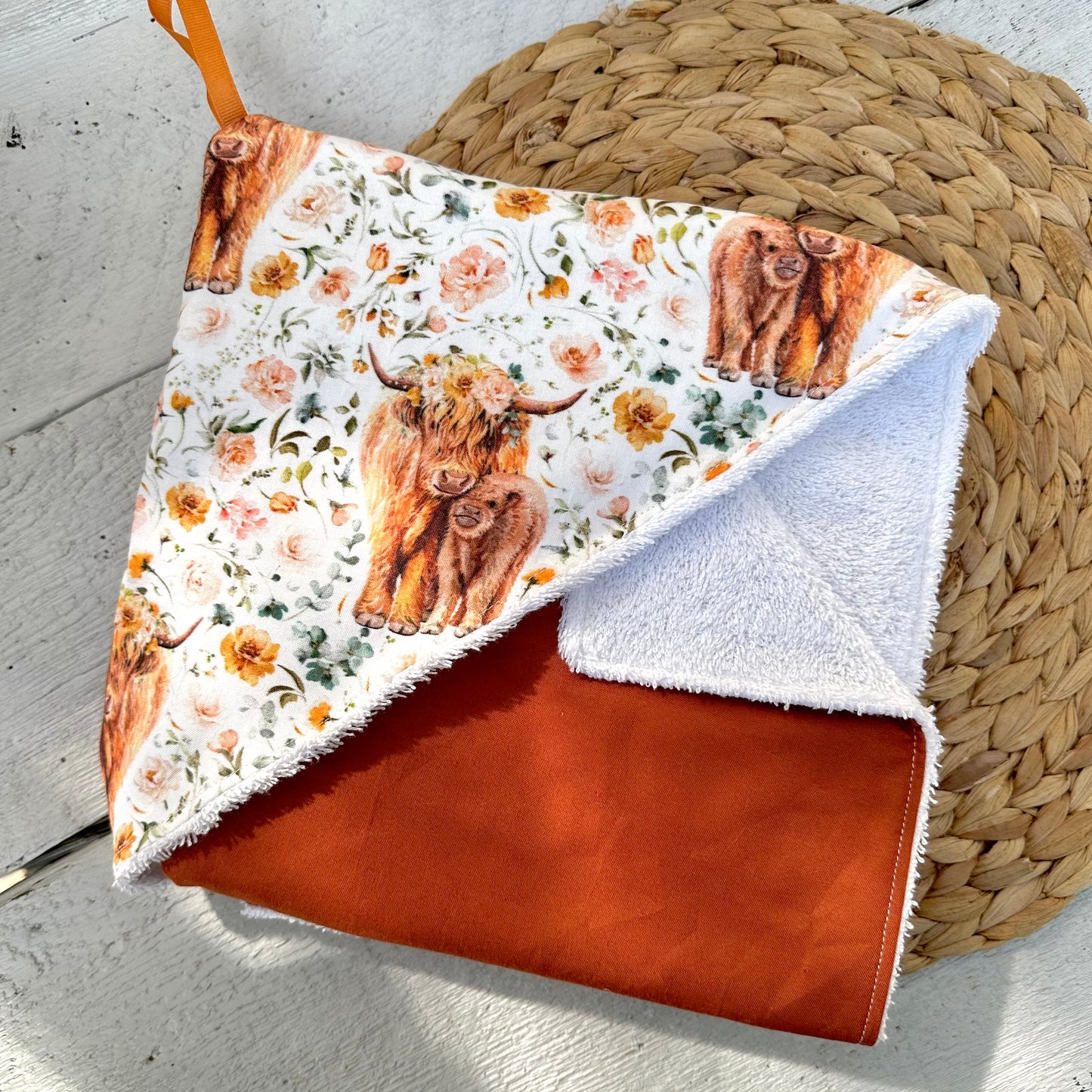 Prête à partir ! Sortie de bain, serviette de bain,  intérieur en ratine absorbante.