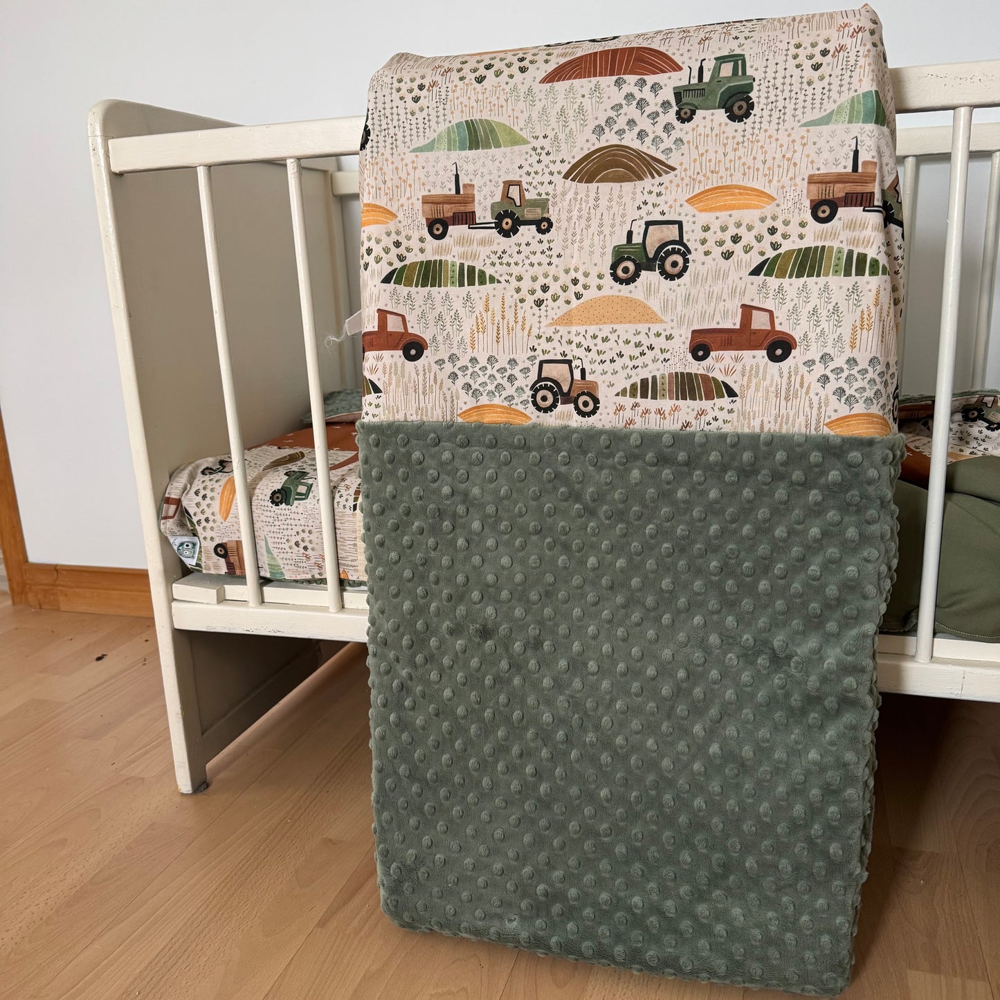 Housse de table a langer avec partie douce en minky ou fourrure