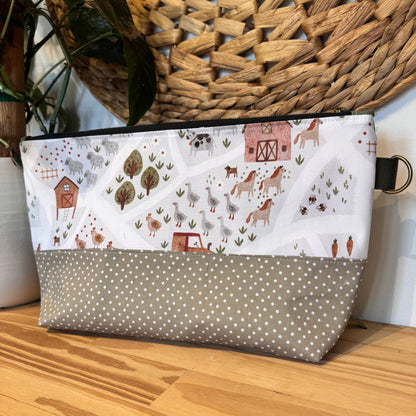 Trousse XL, Grande pochette pour produits de soin, maquillage, hygiène personnelle, medicaments, brosse et fer à cheveux …