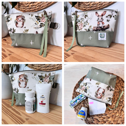 Petites Trousses de toilette pour produits de bébé, maquillage, médicaments...pochette de voyage, sac en tissu pratique.