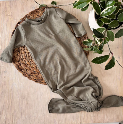 Nuisette, jaquette, robe de nuit en coton pour bébé