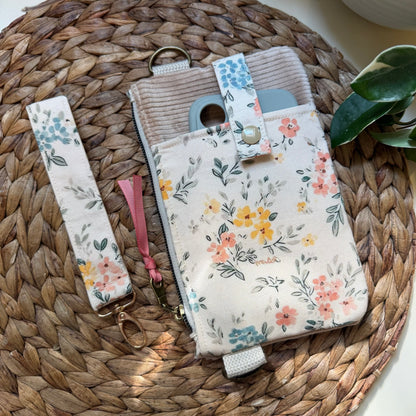 Petite sacoche à cellulaire avec pochette zippé
