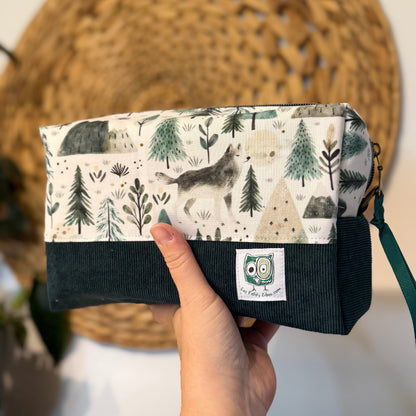 Large makeup bag, medicines, skincare products... with zipper, in stock and ready to go!