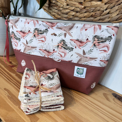 Trousse XL, Grande pochette pour produits de soin, maquillage, hygiène personnelle, medicaments, brosse et fer à cheveux …