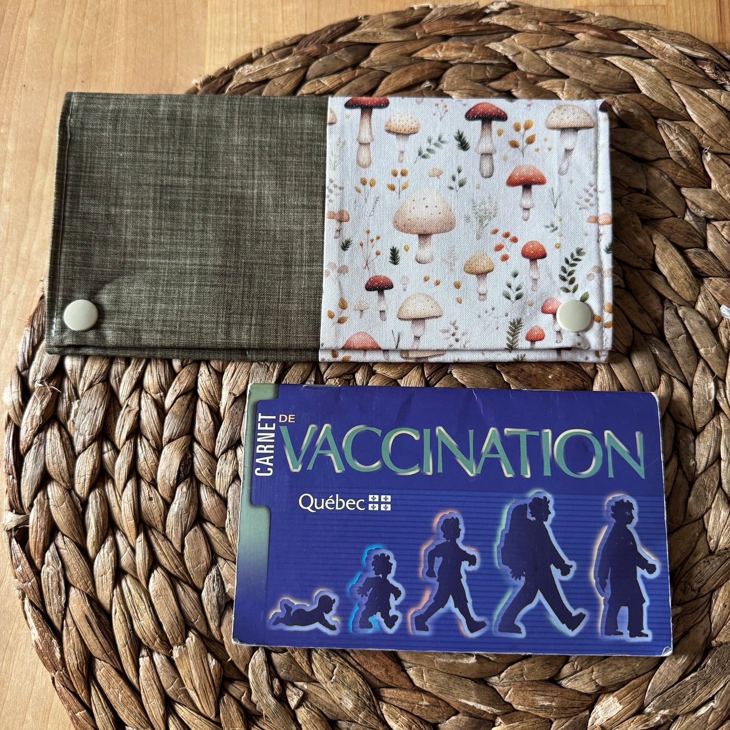 Protège carnet de santé pouvant contenir 2-3 carnets et 8-10 cartes. PRÊTS À PARTIR