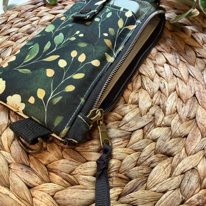 Petite sacoche à cellulaire avec pochette zippé