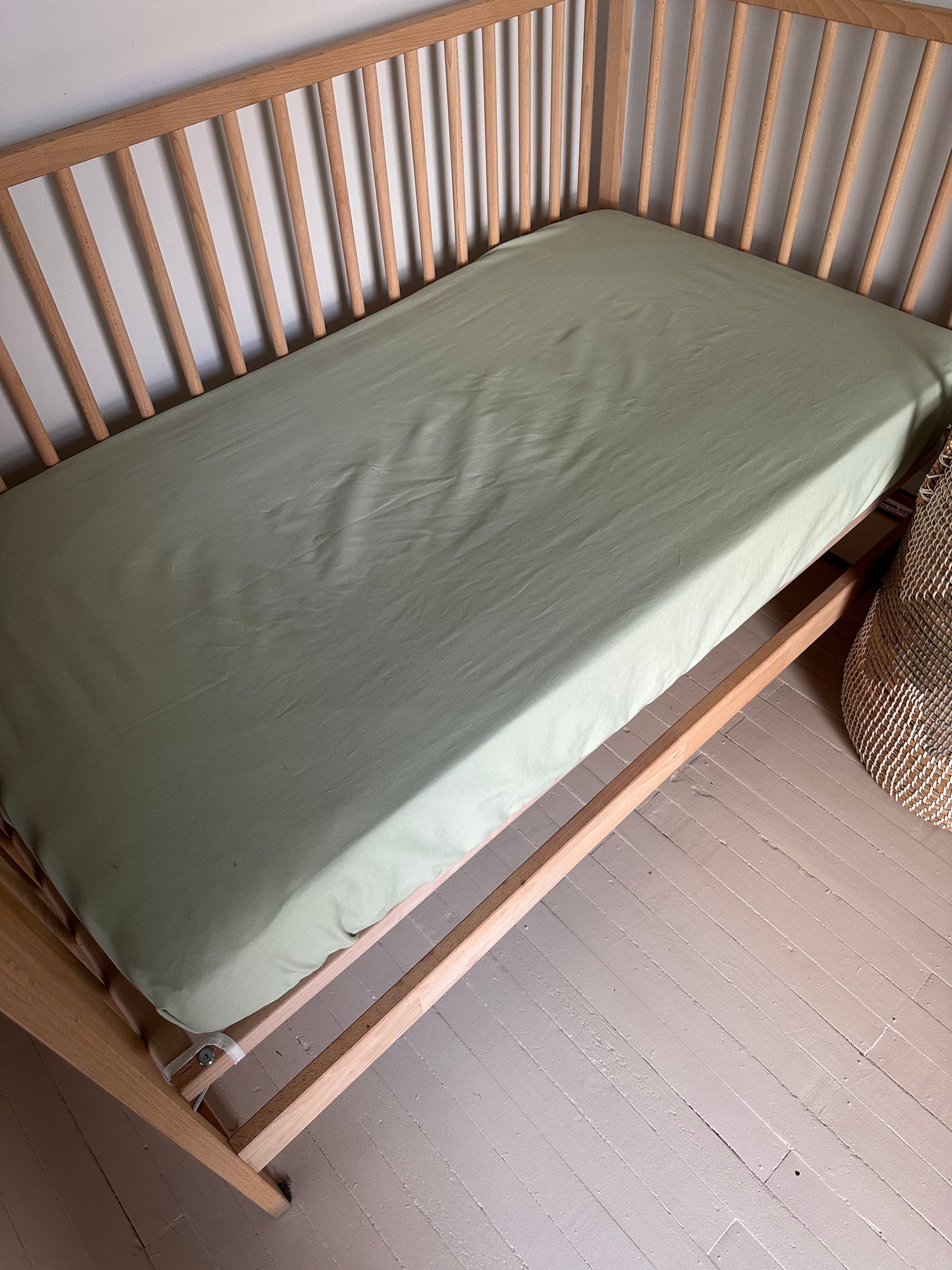 Qiilu Drap de bébé en coton Drap de lit bébé en coton doux respirant  confortable drap de lit bébé pour garçons luminaire plat Brun