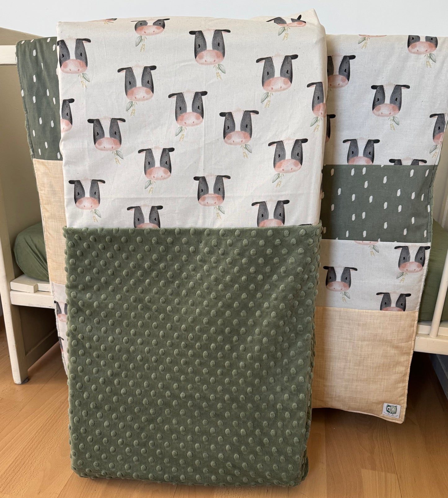 Housse de table a langer avec partie douce en minky ou fourrure