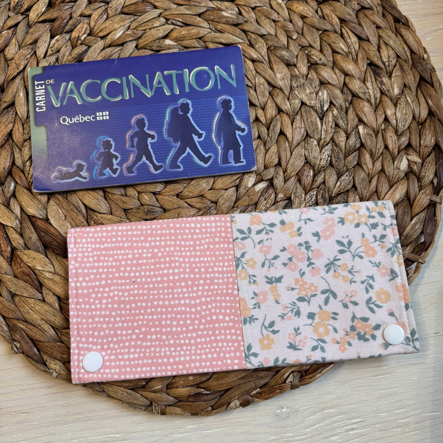 Health record book cover that can hold 2-3 booklets and 8-10 cards. READY TO GO