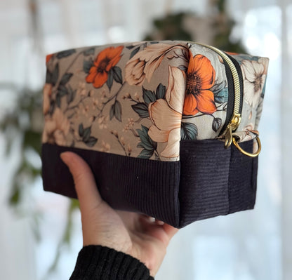 Large makeup bag, medicines, skincare products... with zipper, in stock and ready to go!