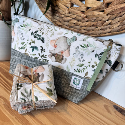 Trousse XL, Grande pochette pour produits de soin, maquillage, hygiène personnelle, medicaments, brosse et fer à cheveux …