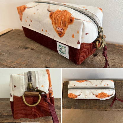 Large makeup bag, medicines, skincare products... with zipper, in stock and ready to go!
