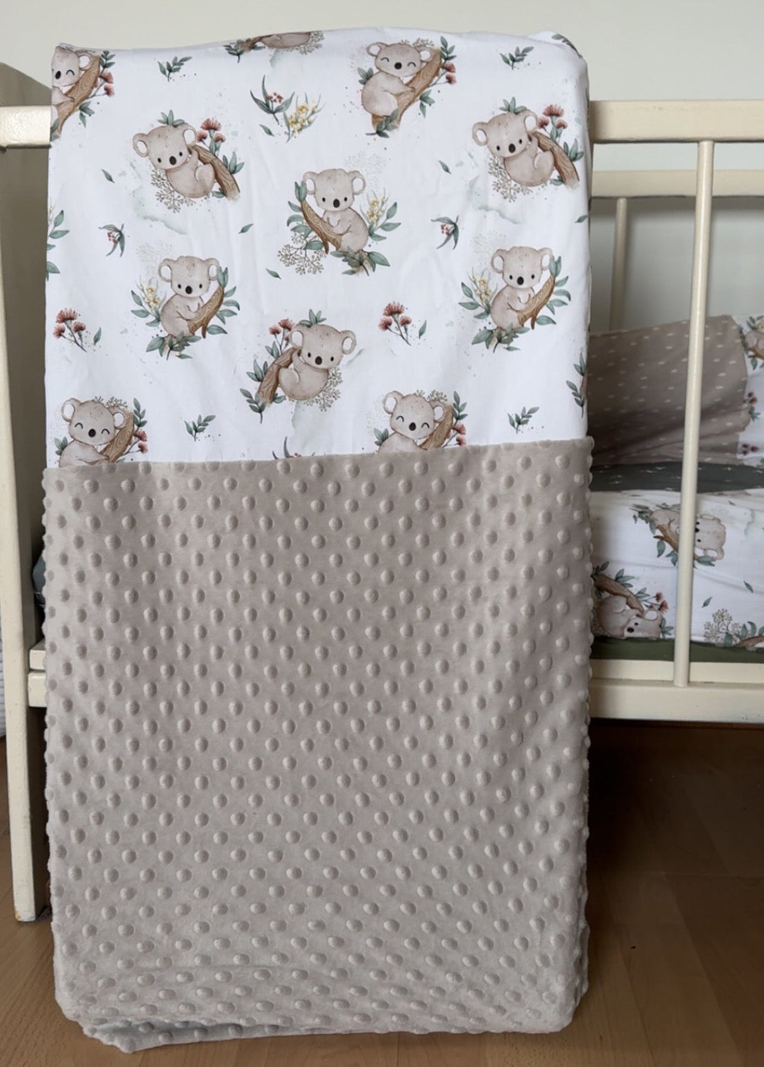 Housse de table a langer avec partie douce en minky ou fourrure