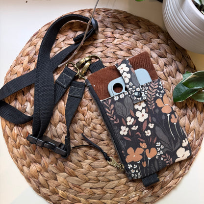 Petite sacoche à cellulaire avec pochette zippé