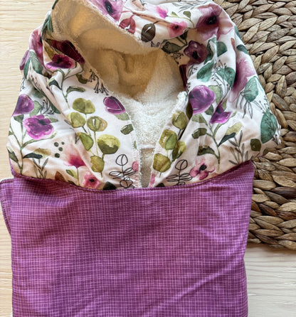 Poncho de plage, poncho de bain, cape de bain, serviette à capuchon, sortie de bain de type poncho, 100% coton PRÊTS À PARTIR