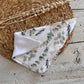 Foulard-Bavoir, petite bavette style bandana, bavoir, avec endos en ratine absorbante.