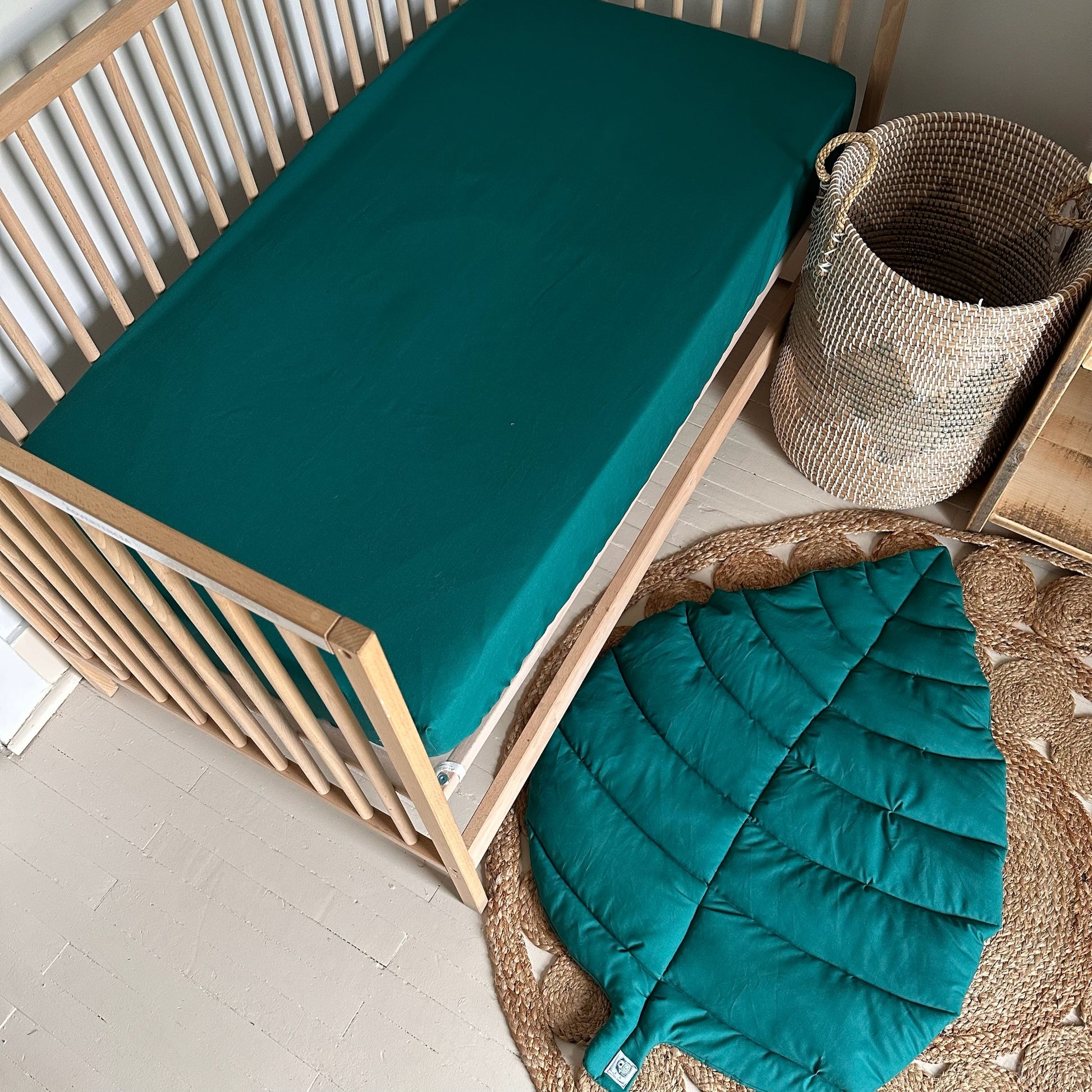 Qiilu Drap de bébé en coton Drap de lit bébé en coton doux respirant  confortable drap de lit bébé pour garçons luminaire plat Brun