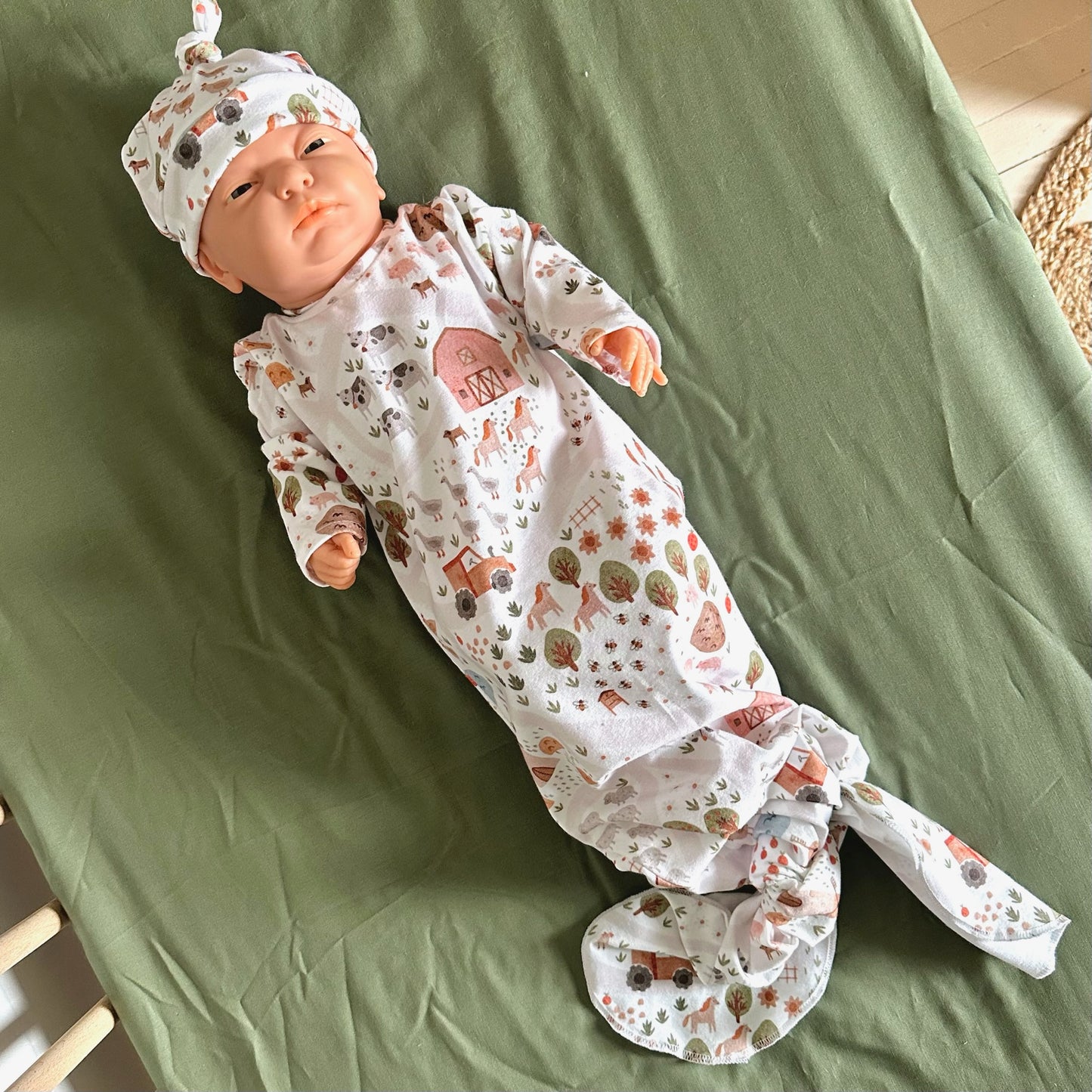 Nuisette pour bébé, dormeuse, jaquette en coton extensible, 2 tailles disponibles