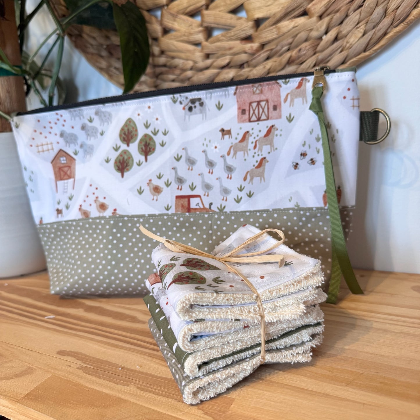 Trousse XL, Grande pochette pour produits de soin, maquillage, hygiène personnelle, medicaments, brosse et fer à cheveux …