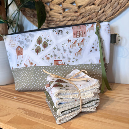 Trousse XL, Grande pochette pour produits de soin, maquillage, hygiène personnelle, medicaments, brosse et fer à cheveux …