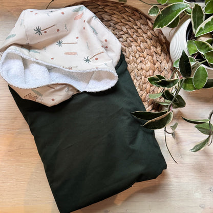 Poncho de plage/de bain, cape de bain, serviette à capuchon, 100% coton taille 9-36 mois ou 3-8 ans
